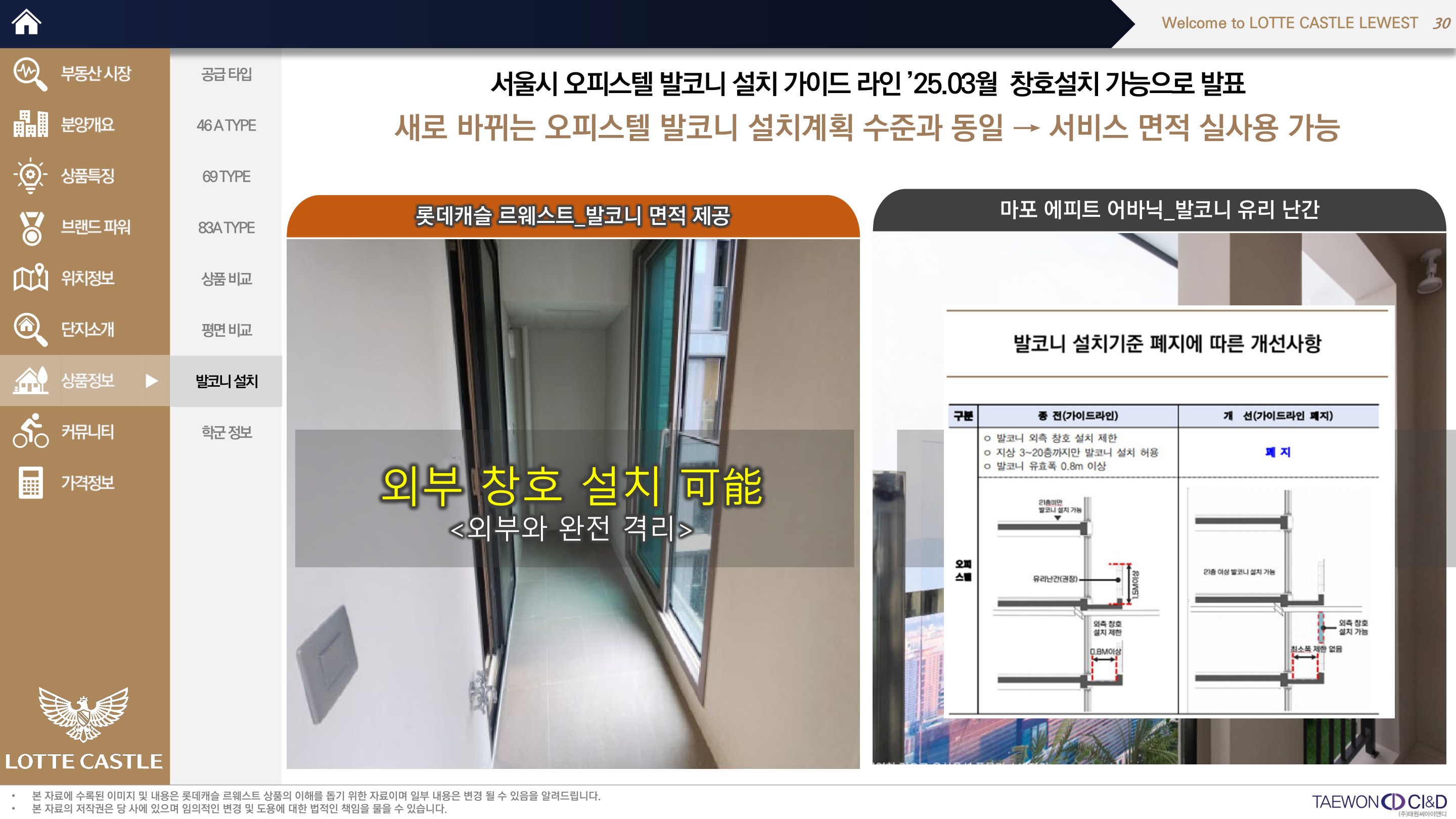 발코니 면적 확장